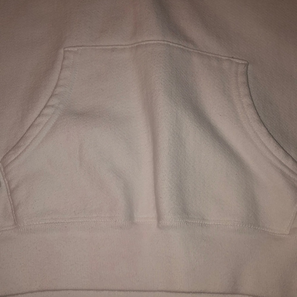 GIRLS MEDIUM WHITE CHAMPION HOODIE - Picture 4 of 7